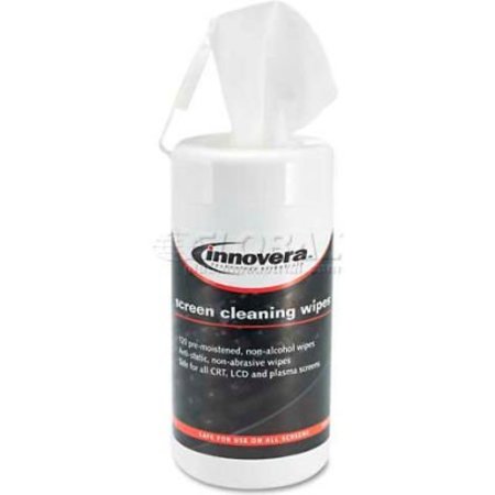 INNOVERA Innovera Screen Cleaning Pop-Up Wipes, 120/Pack - IVR51510 IVR51510***